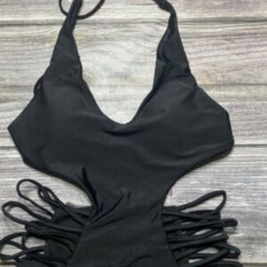 Miami Swim Black Strappy One-Piece